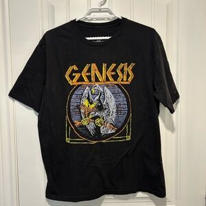 Men’s Genesis Band Tee Black / Rock / 80s / Phil Collin’s